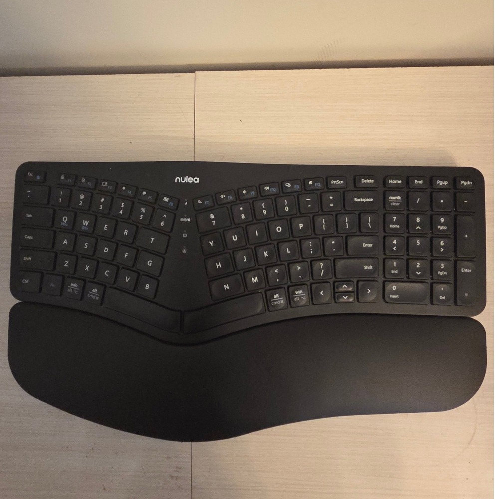 Nulea HD315 Ergonomic Wireless Keyboard Split Bluetooth 2.4G USB Black
